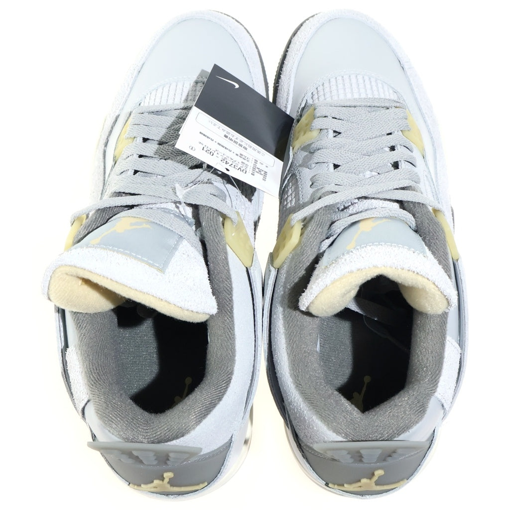 NIKE(ナイキ) AIR JORDAN RETRO SE CRAFT エアジョーダン 4 レトロ クラフト ハイカットスニーカー グレー US10.5/28.5cm DV3742-021