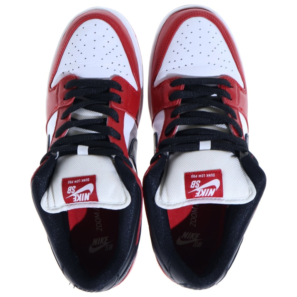 NIKE SB(ナイキエスビー) DUNK LOW PRO J-PACK CHICAGO ダンク ジェイパックシカゴ ローカットスニーカー レッド/ホワイト US10/28cm BQ6817-600