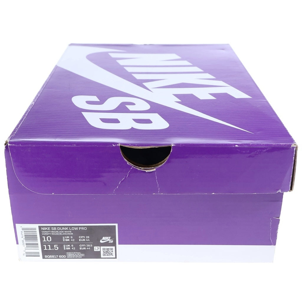 NIKE SB(ナイキエスビー) DUNK LOW PRO J-PACK CHICAGO ダンク ジェイパックシカゴ ローカットスニーカー レッド/ホワイト US10/28cm BQ6817-600