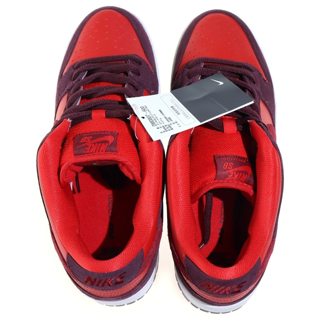 NIKE SB(ナイキエスビー) DUNK LOW CHERRY ダンク チェリー ローカットスニーカー レッド/ブラウン US10/28cm DM0807-600