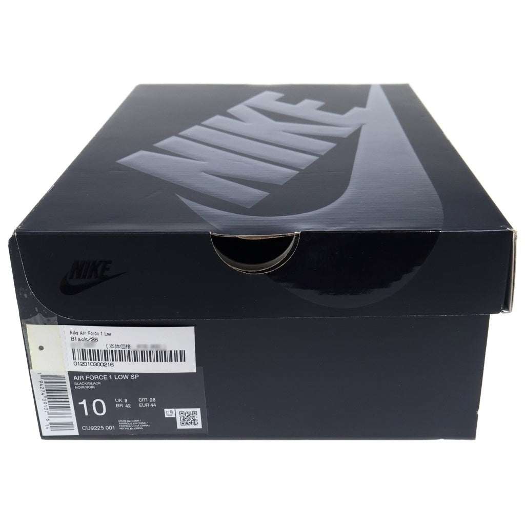 NIKE(ナイキ) ×SUPREME AIR FORCE LOW シュプリーム エアフォース 1 ローカットスニーカー ブラック US10/28cm CU9225-001