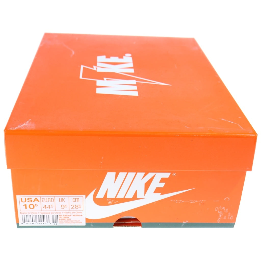 NIKE(ナイキ) ×GATORADE AIR JORDAN 1 RETRO HIGH OG G8RD RUSH VIOLET ゲータレード エアジョーダン レトロ ハイカットスニーカー ブルー US10.5/28.5cm AJ5997-555