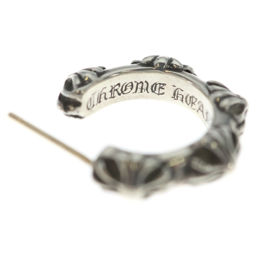CHROME HEARTS(クロムハーツ) HOOP CROSS クロスバンド フープピアス シルバー BCA100
