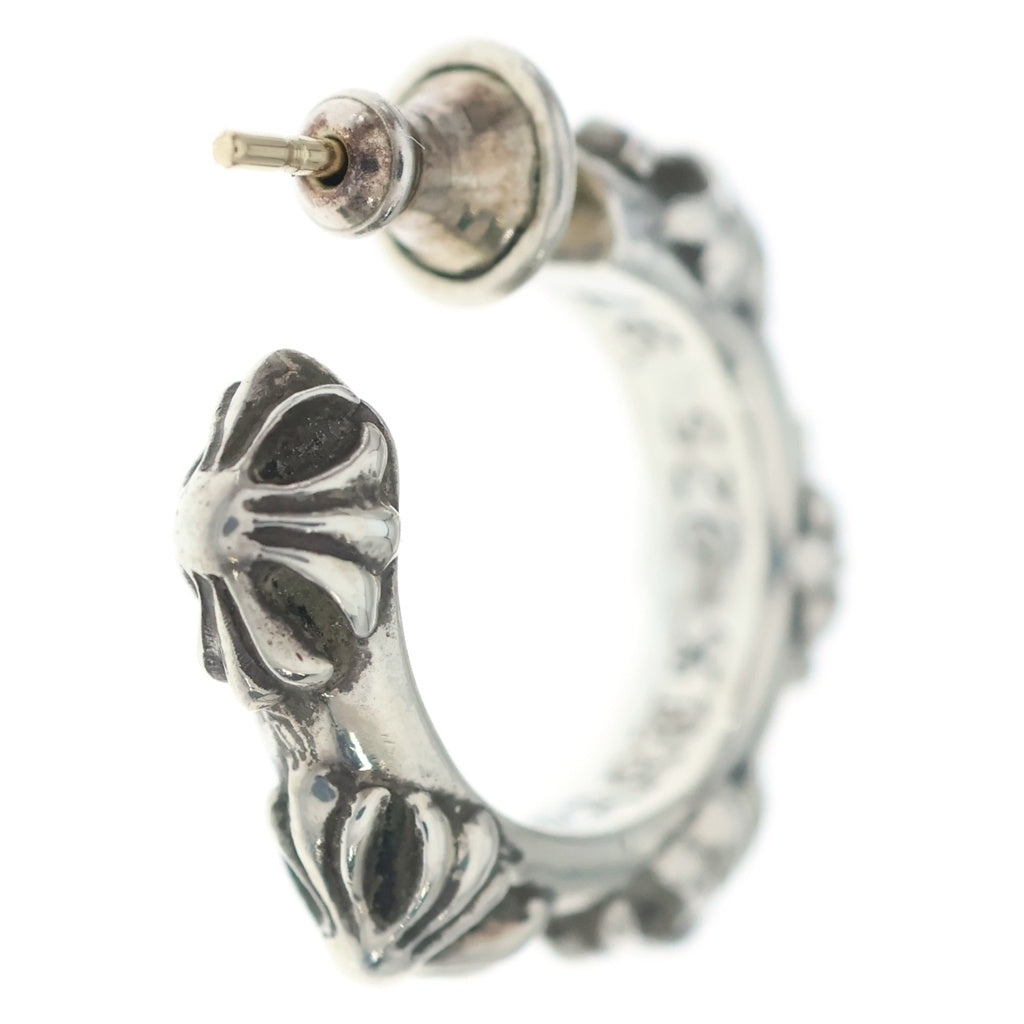 CHROME HEARTS(クロムハーツ) HOOP CROSS クロスバンド フープピアス シルバー BCA100
