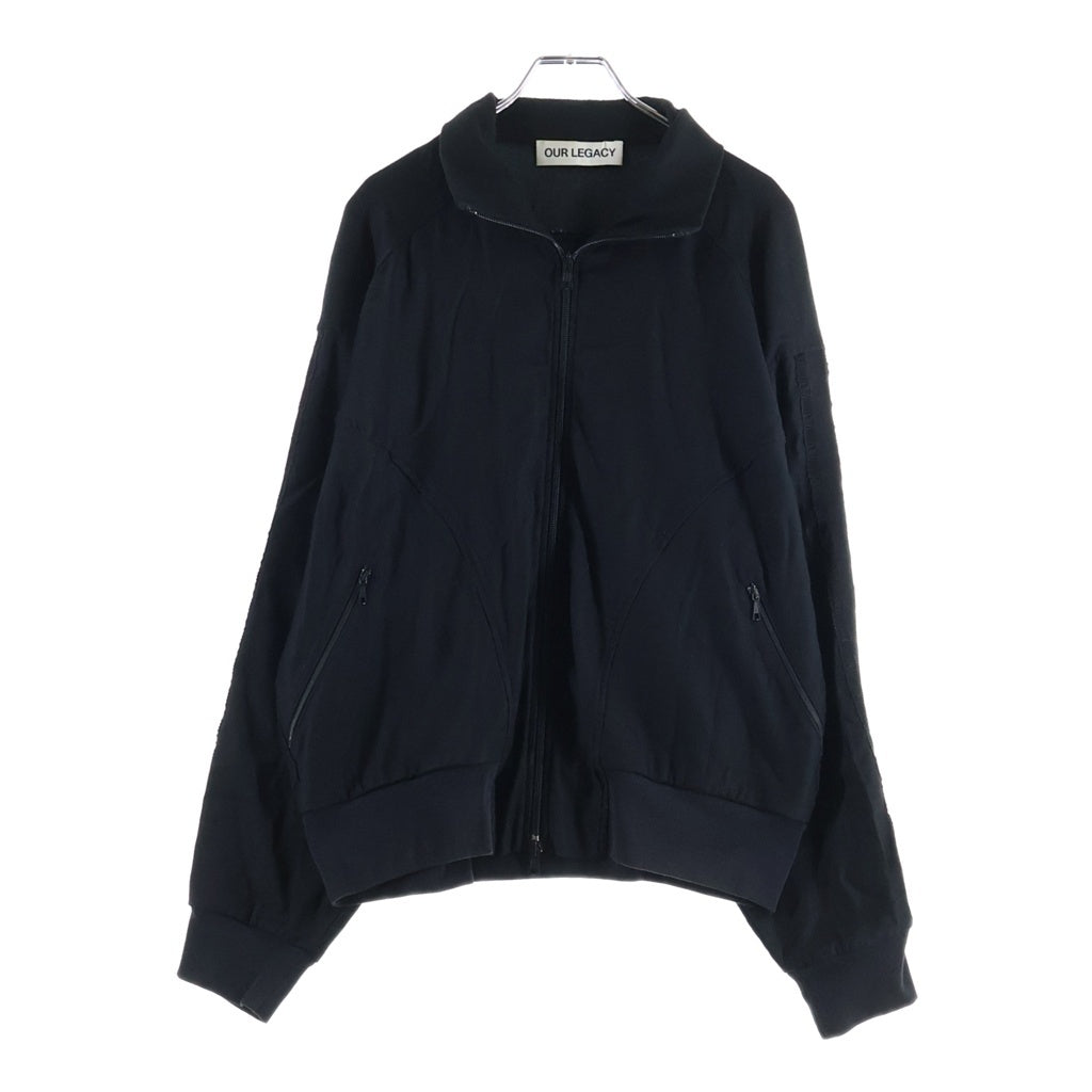 OUR LEGACY(アワーレガシー) 24AW TRACK JACKET ジップアップ ハイネック リブ トラック ジャケット ブラック M4246TB