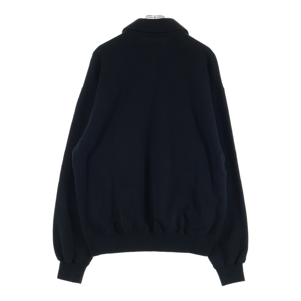 UNIVERSAL PRODUCTS(ユニバーサルプロダクツ) JUMBERCA HALF ZIP SWEAT ジャンベルカ ハーフジップ スェット トレーナー ブラック 251-60104