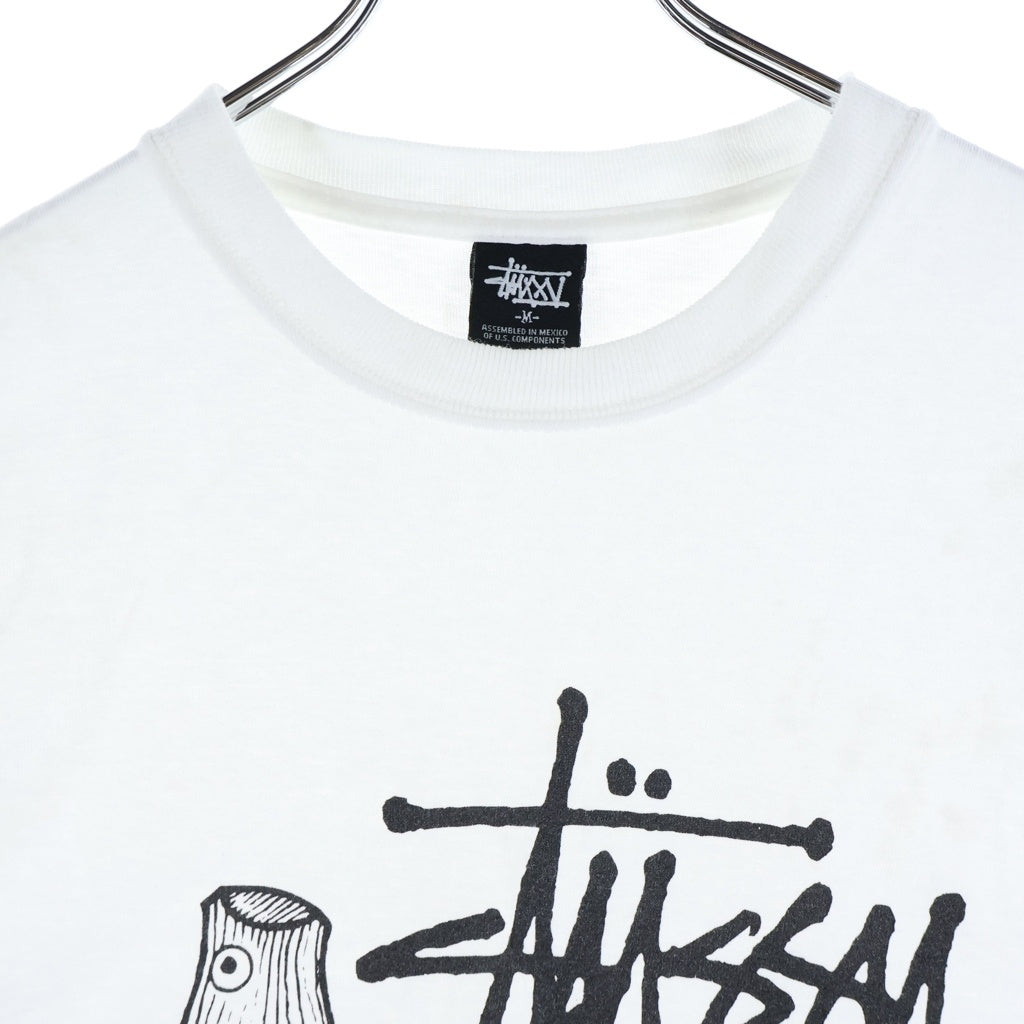 STUSSY(ステューシー) 00S OLD 25th Anniversary CRUIZE STUFF 1992 Tee オールド スプレー缶プリントTシャツ 半袖カットソー ホワイト