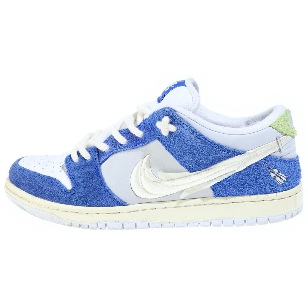 NIKE SB(ナイキエスビー) ×FLY STREETWEAR DUNK LOW GARDENIA フライストリートウェア ダンク ガーデニア ローカットスニーカー ブルー US8.5/26.5cm DQ5130-400