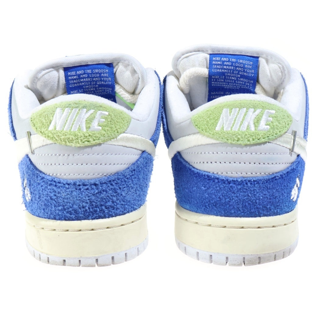 NIKE SB(ナイキエスビー) ×FLY STREETWEAR DUNK LOW GARDENIA フライストリートウェア ダンク ガーデニア ローカットスニーカー ブルー US8.5/26.5cm DQ5130-400