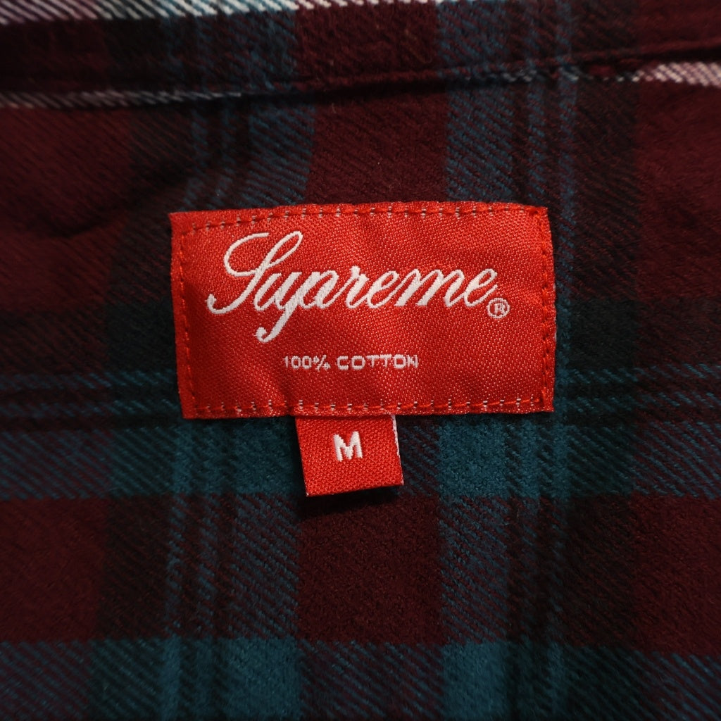 SUPREME(シュプリーム) 16AW Tartan Plaid Flannel Shirt タータンプレイド フランネルチェック長袖シャツ ボルドー