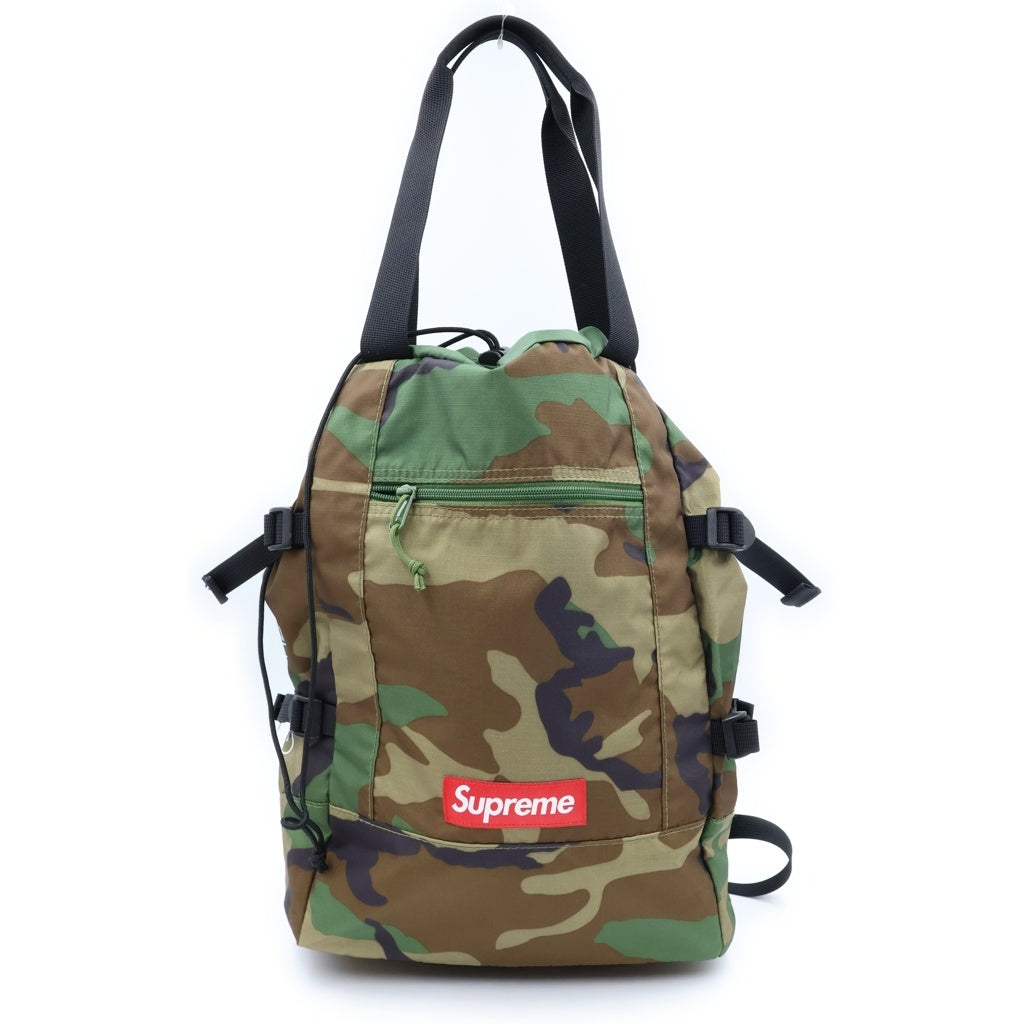 SUPREME(シュプリーム) 19SS Tote Backpack ボックスロゴ カモフラ トート バックパック リュックサック カーキ