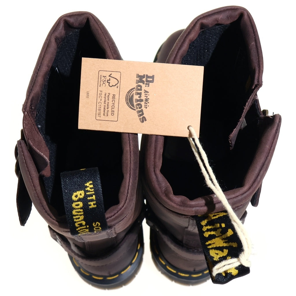 Dr.Martens(ドクターマーチン) ANISTONE HI アニストン ハイ レザー バイカーブーツ ブラウン 31901201