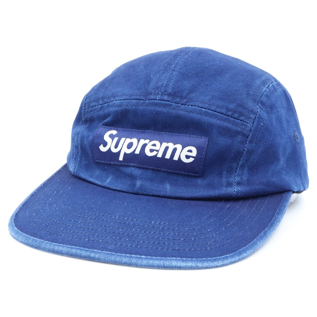 SUPREME(シュプリーム) 25SS Washed Chino Twill Camp Cap ウォッシュドチノツイル ボックスロゴ キャンプキャップ 帽子 ネイビー