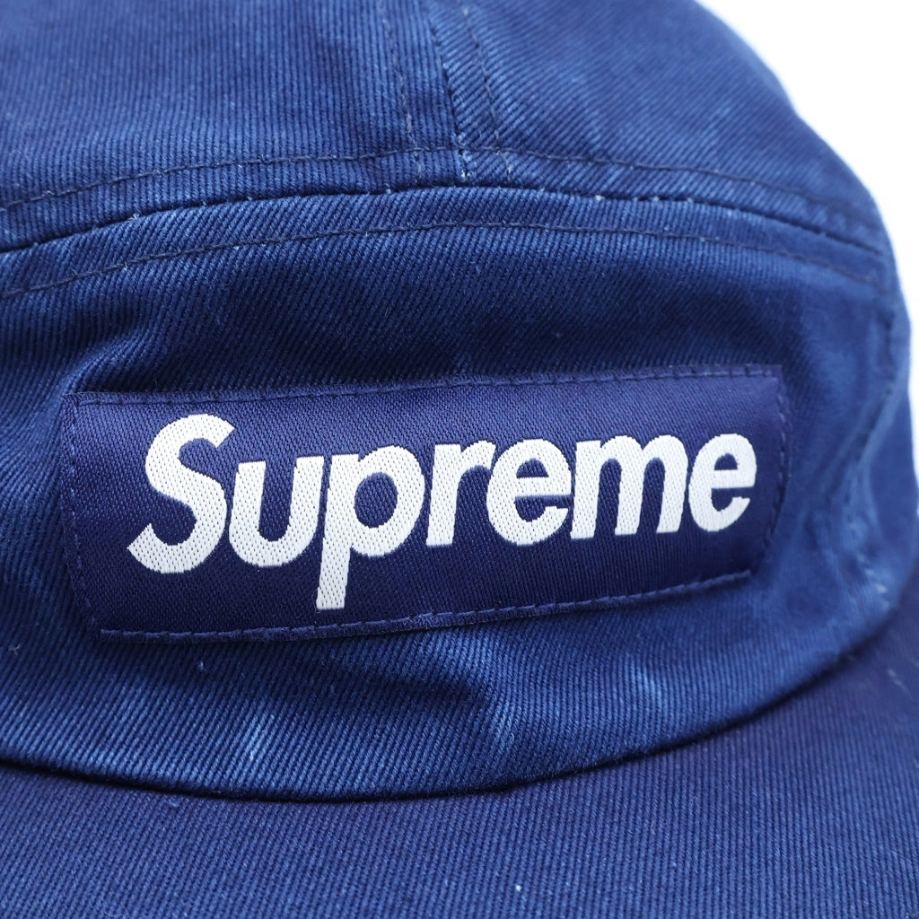 SUPREME(シュプリーム) 25SS Washed Chino Twill Camp Cap ウォッシュドチノツイル ボックスロゴ キャンプキャップ 帽子 ネイビー