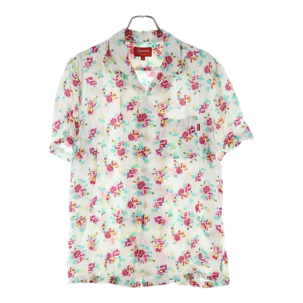 SUPREME(シュプリーム) 20SS Floral Rayon S/S Shirt フローラル レーヨン 半袖 オープンカラーシャツ ホワイト