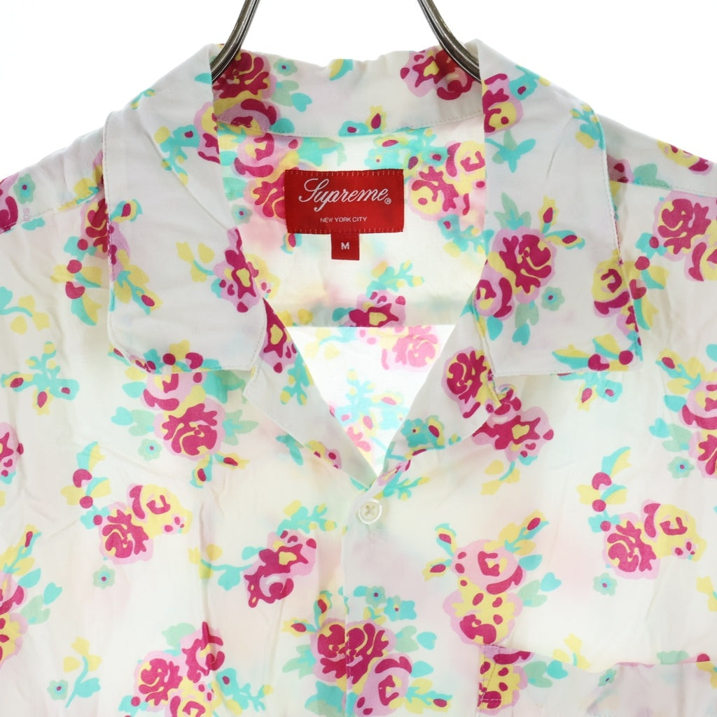 SUPREME(シュプリーム) 20SS Floral Rayon S/S Shirt フローラル レーヨン 半袖 オープンカラーシャツ ホワイト