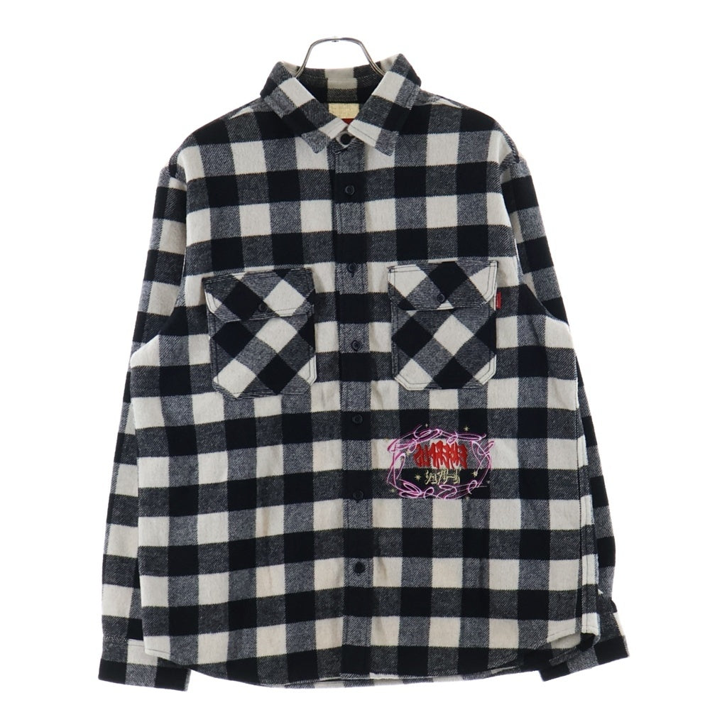 SUPREME(シュプリーム) 19AW 1-800 Buffalo Plaid Shirt バッファロー プレイド 長袖チェックシャツジャケット グレー
