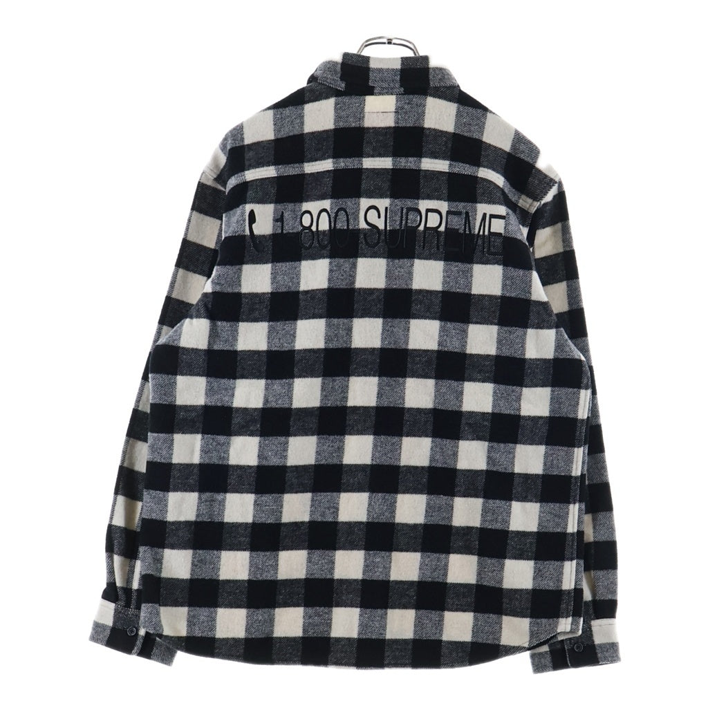 SUPREME(シュプリーム) 19AW 1-800 Buffalo Plaid Shirt バッファロー プレイド 長袖チェックシャツジャケット グレー