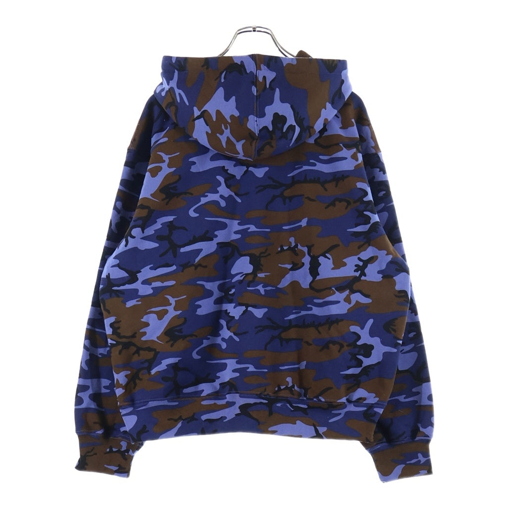 SUPREME(シュプリーム) 25SS Small Box Zip Up Hooded Sweatshirt カモ柄 スモールボックスロゴ ジップアップフーデッドスウェットシャツ パーカー ブルー
