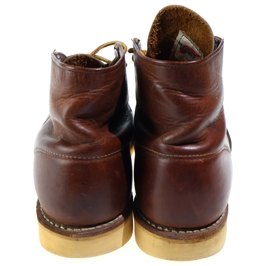 RED WING(レッド ウイング) 6inch CLASSIC ROUND BOOTS クラシック ラウンド レザー 7ホール ミッドカットブーツ ブラウン 9111