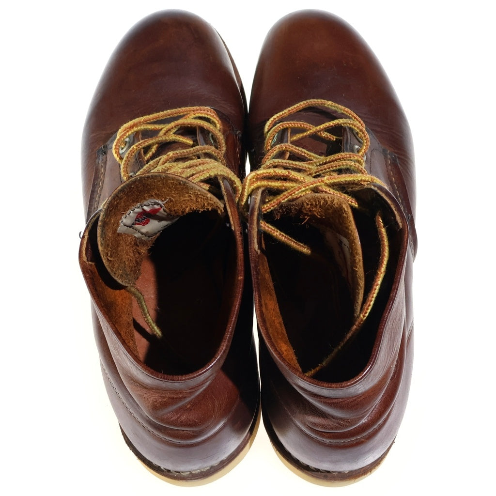 RED WING(レッド ウイング) 6inch CLASSIC ROUND BOOTS クラシック ラウンド レザー 7ホール ミッドカットブーツ ブラウン 9111