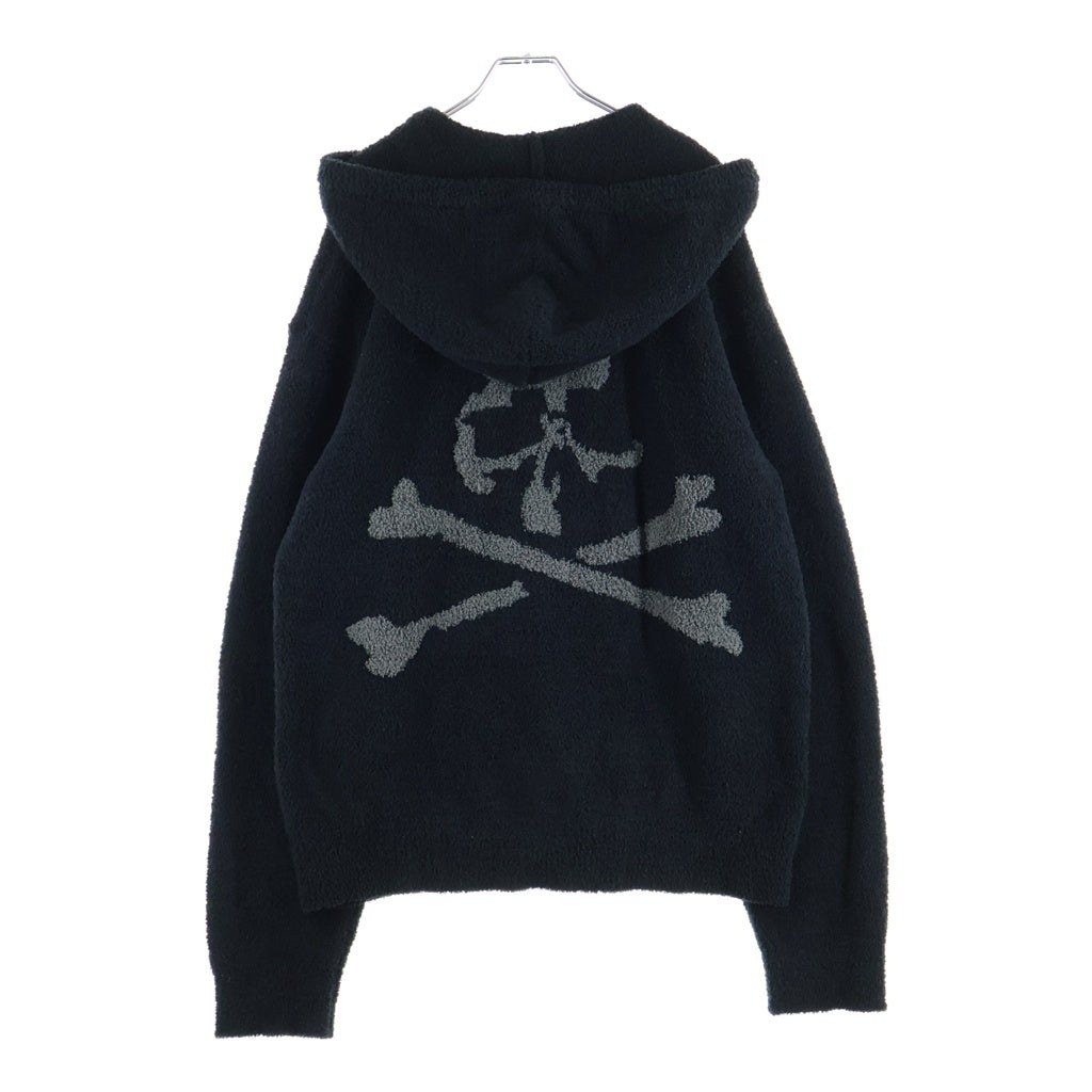 NO BRAND(ノーブランド) MASTERMIND WORLD LOUNGE ZIP UP HOODIE ラウンジ ジップアップ ボア フーディ パーカー ブラック CY0203-98C