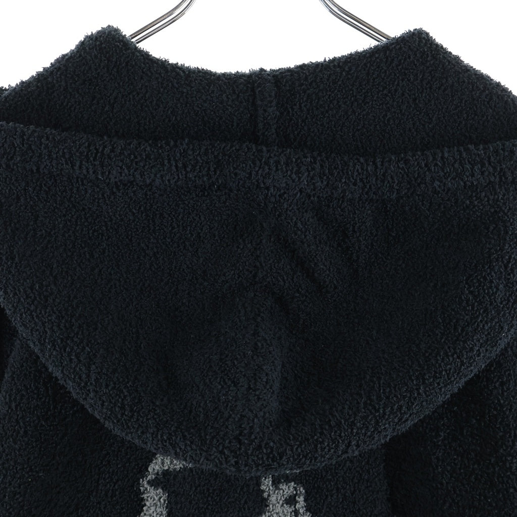 NO BRAND(ノーブランド) MASTERMIND WORLD LOUNGE ZIP UP HOODIE ラウンジ ジップアップ ボア フーディ パーカー ブラック CY0203-98C
