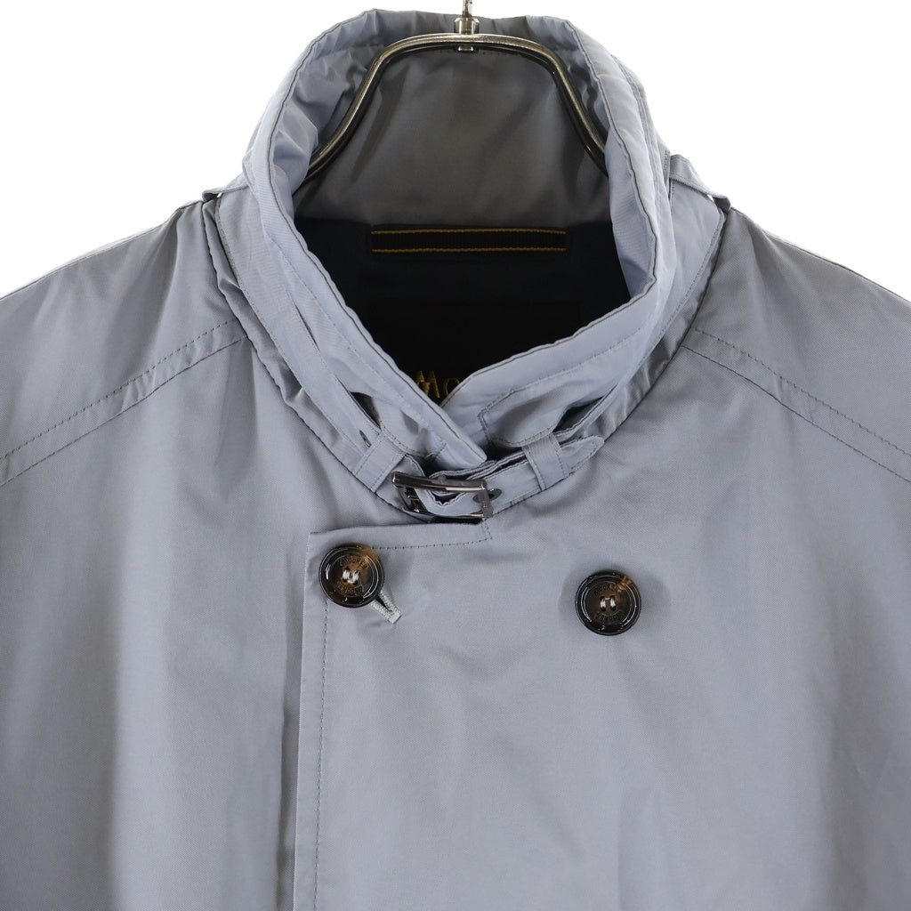NO BRAND(ノーブランド) MOORER ムーレー 22SS MORANDI KM1 ICE 48 モランディ アイス ナイロン スタンドカラー トレンチコート グレー レディース