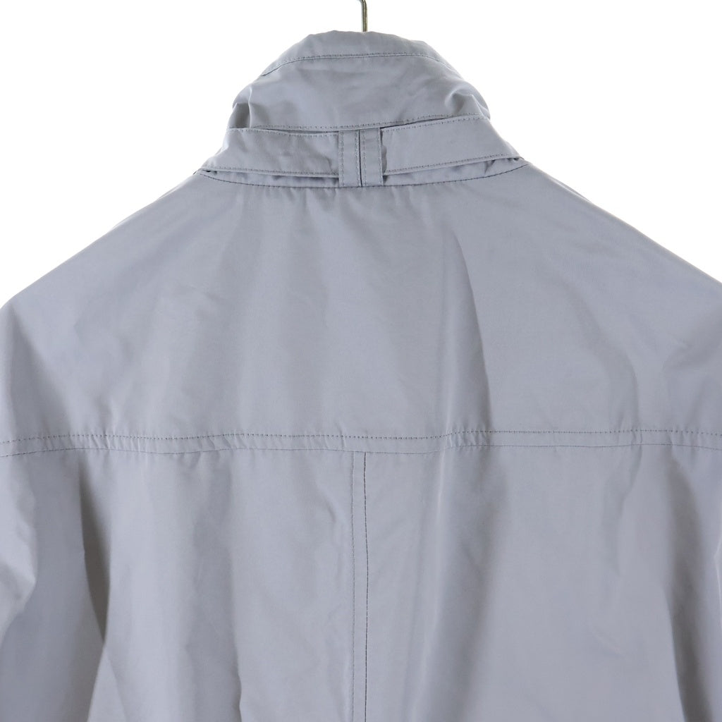 NO BRAND(ノーブランド) MOORER ムーレー 22SS MORANDI KM1 ICE 48 モランディ アイス ナイロン スタンドカラー トレンチコート グレー レディース