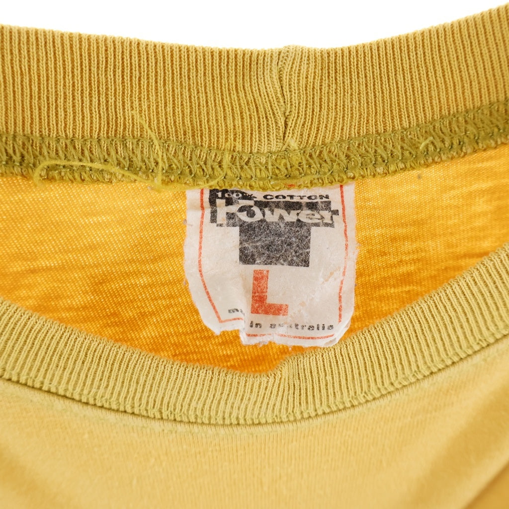 VINTAGE(ヴィンテージ) 90S VINTAGE R.E.M. TOUR 1995 TEE ヴィンテージ アールイーエム 両面プリント ツアー クルーネックTシャツ 半袖 カットソー イエロー