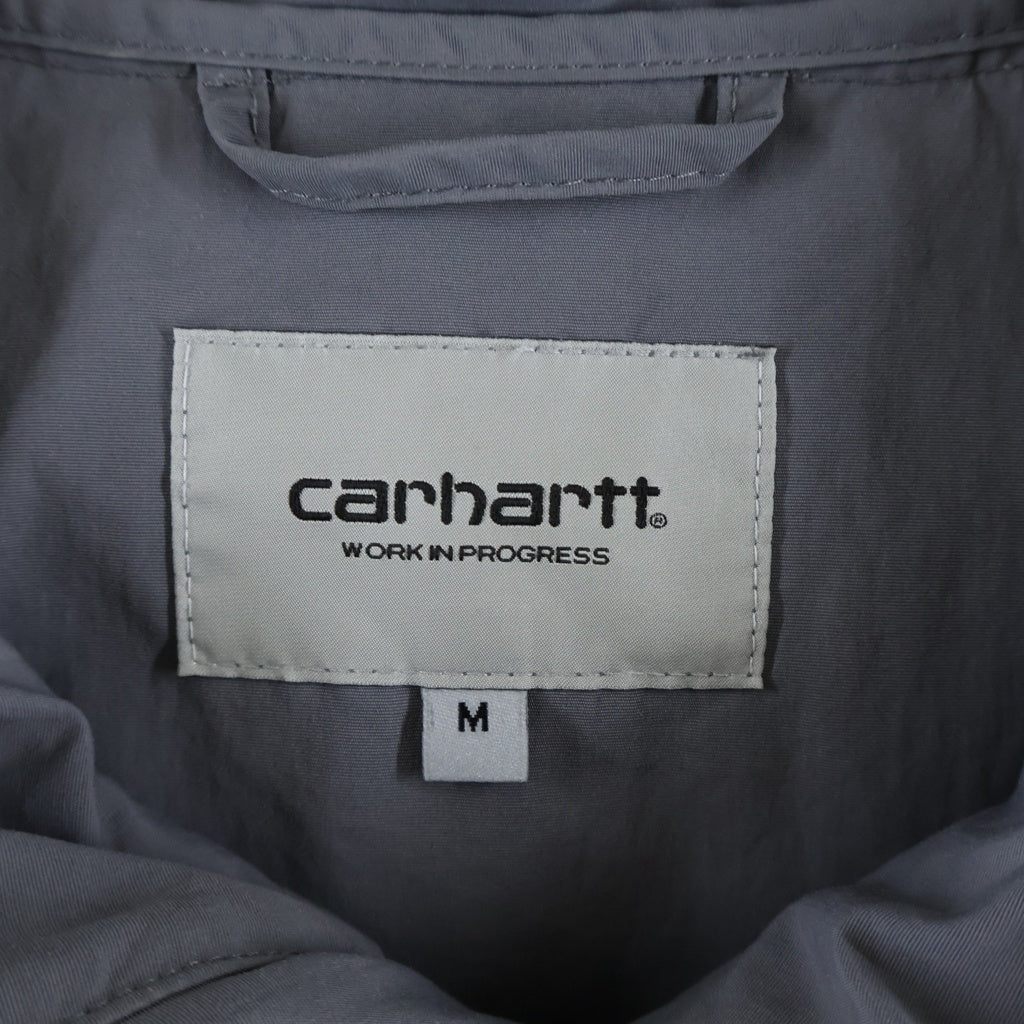 Carhartt WIP(カーハート ダブリューアイピー) SWIZZLE WINDBREAKER スウィズル ウィンドブレーカー フーデッド ナイロンジャケット グレー A241005