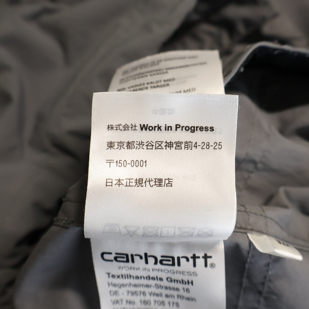 Carhartt WIP(カーハート ダブリューアイピー) SWIZZLE WINDBREAKER スウィズル ウィンドブレーカー フーデッド ナイロンジャケット グレー A241005