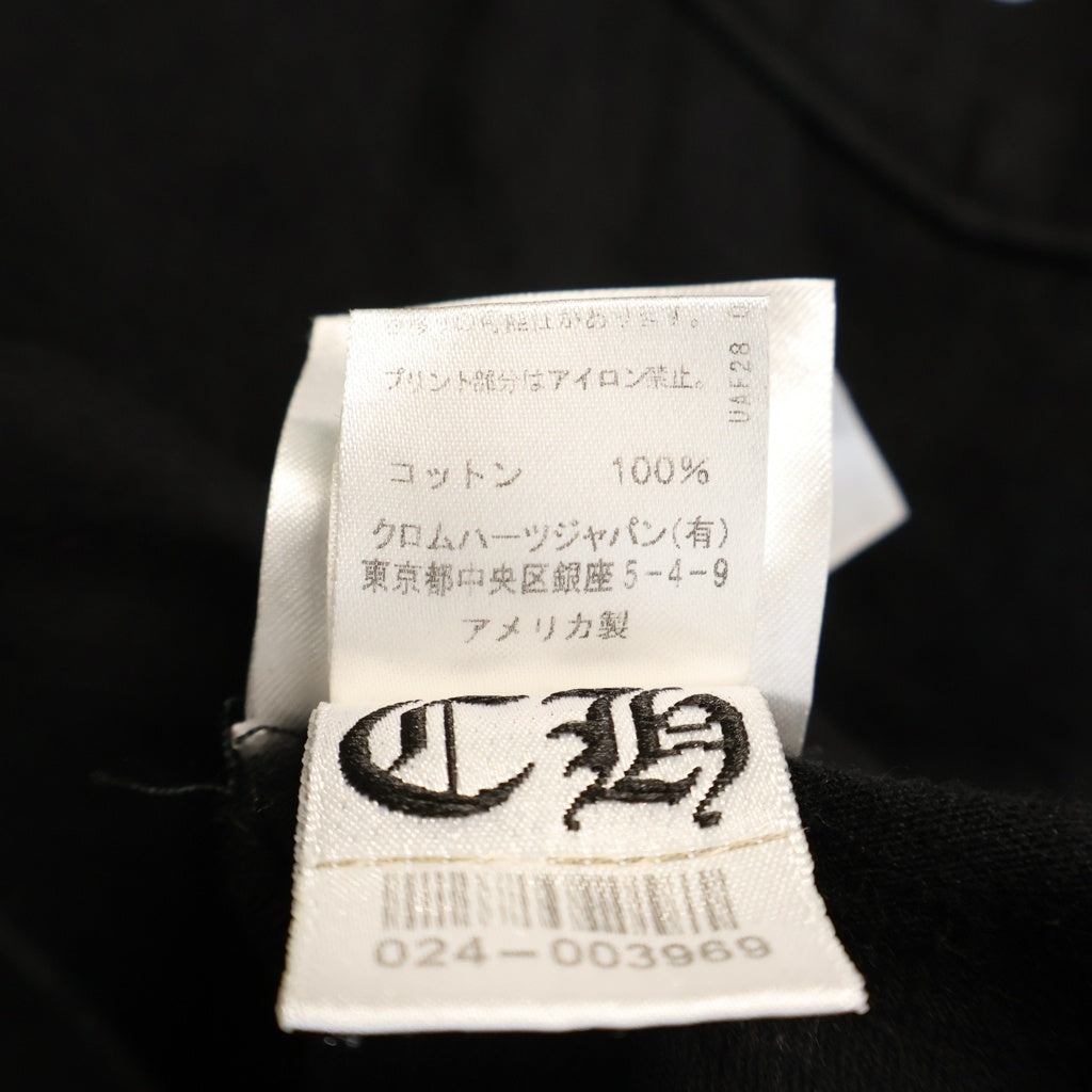CHROME HEARTS(クロムハーツ) HORSESHOE S/S TEE ホースシュープリント ポケット半袖Tシャツ カットソー ブラック