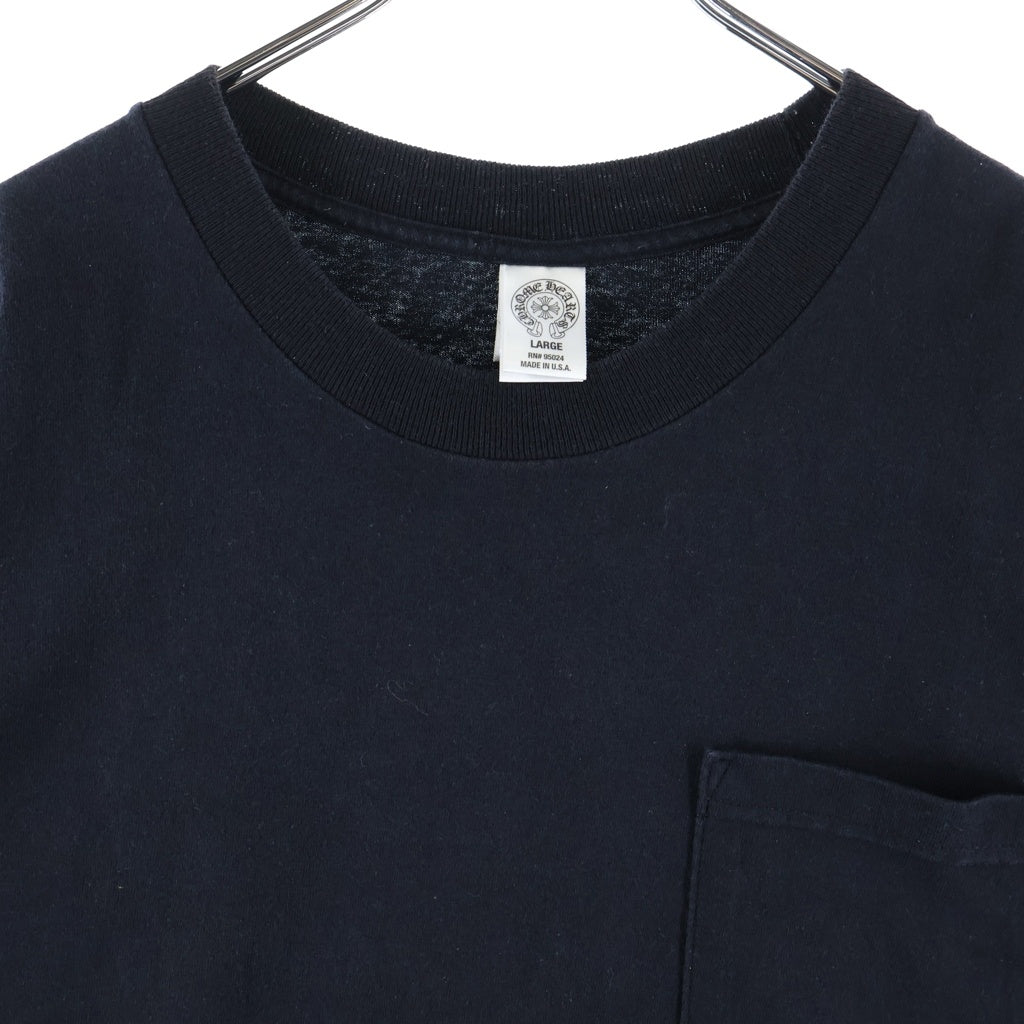 CHROME HEARTS(クロムハーツ) OLD CH PLUS TEE CHプラス 両面ホースシュー ロゴプリント クルーネック半袖Tシャツ カットソー ブラック