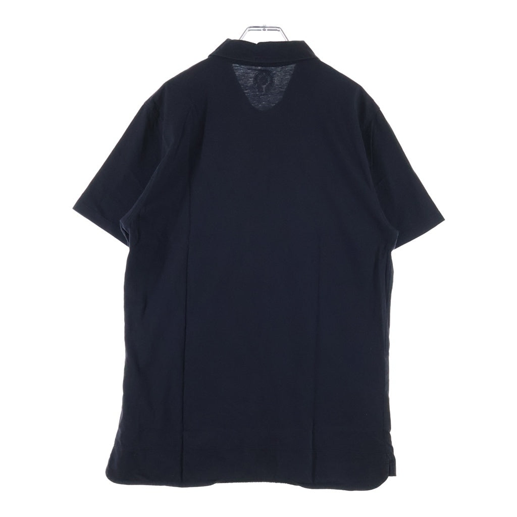 CHROME HEARTS(クロムハーツ) OLD CH POLO SHIRT クロスボールボタン コットン 半袖ポロシャツ ブラック