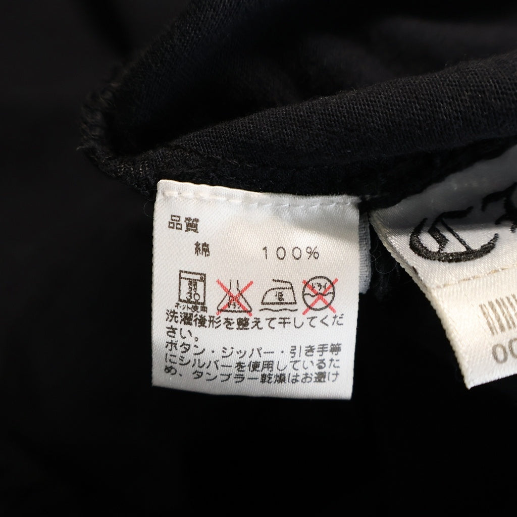 CHROME HEARTS(クロムハーツ) OLD CH POLO SHIRT クロスボールボタン コットン 半袖ポロシャツ ブラック