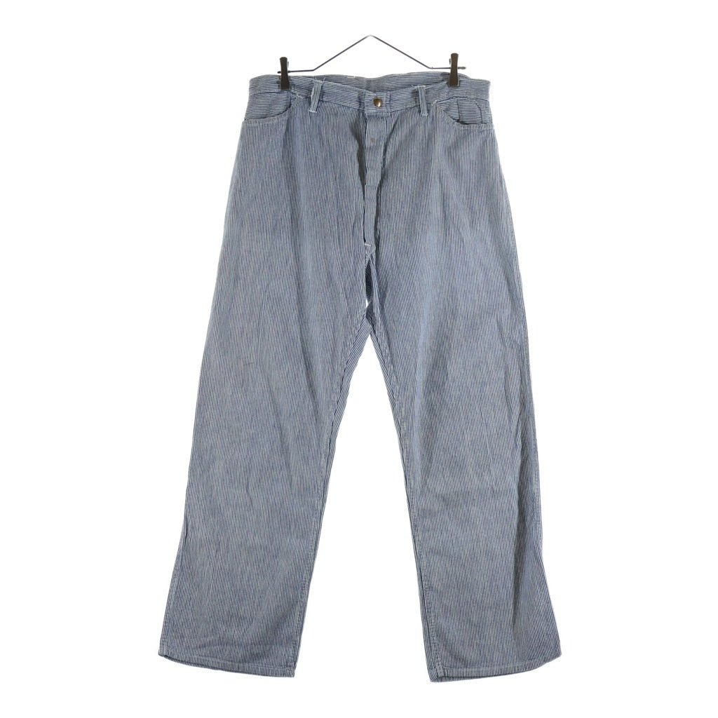 VINTAGE(ヴィンテージ) 40-50S VINTAGE ヴィンテージ ドーナツボタン ヒッコリーパンツ ブルー/ホワイト