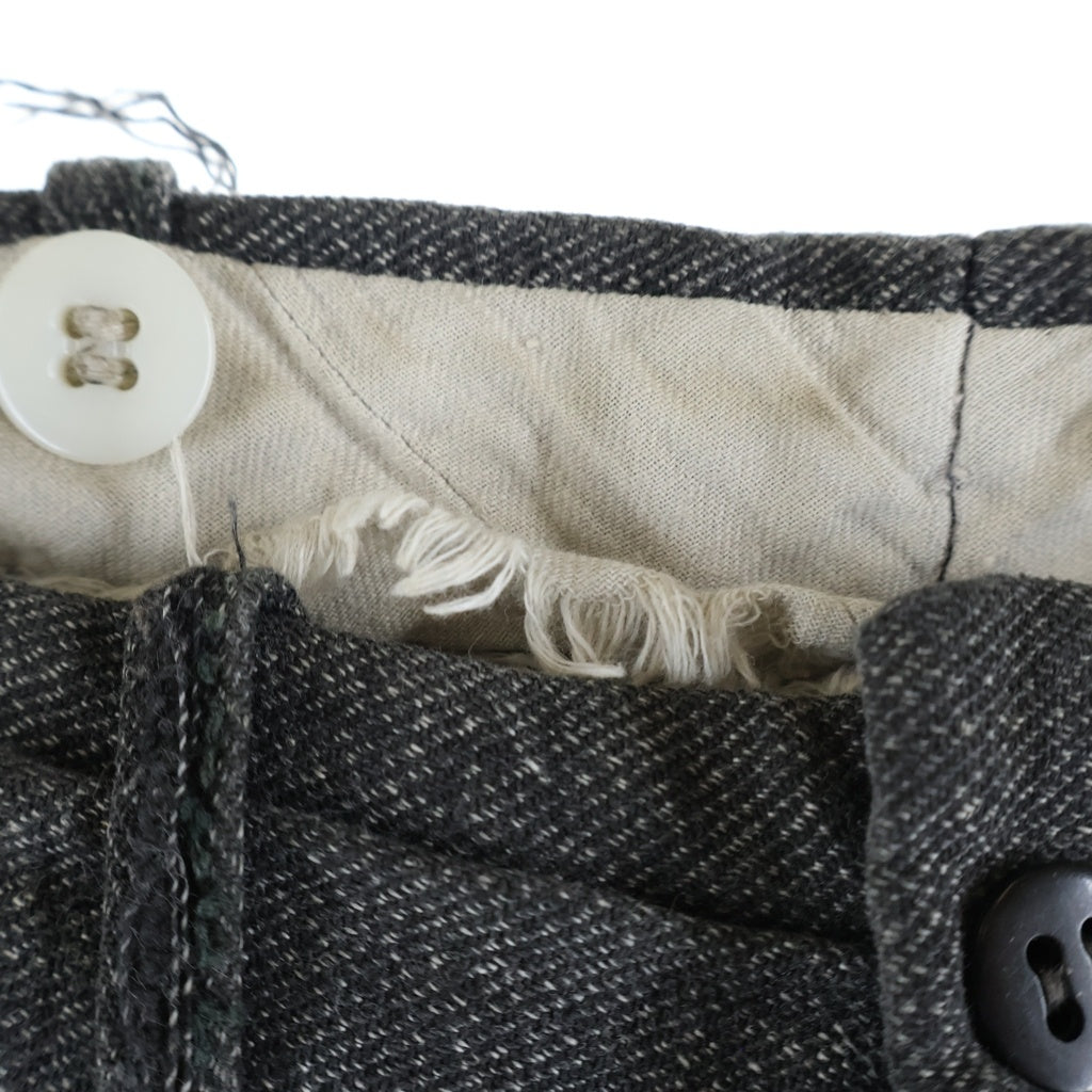 VINTAGE(ヴィンテージ) 40-50S VINTAGE PEPPERELL ペッパーエル ソルトアンドペッパー ヴィンテージ ボタンフライ スラックスパンツ コバート ブラック