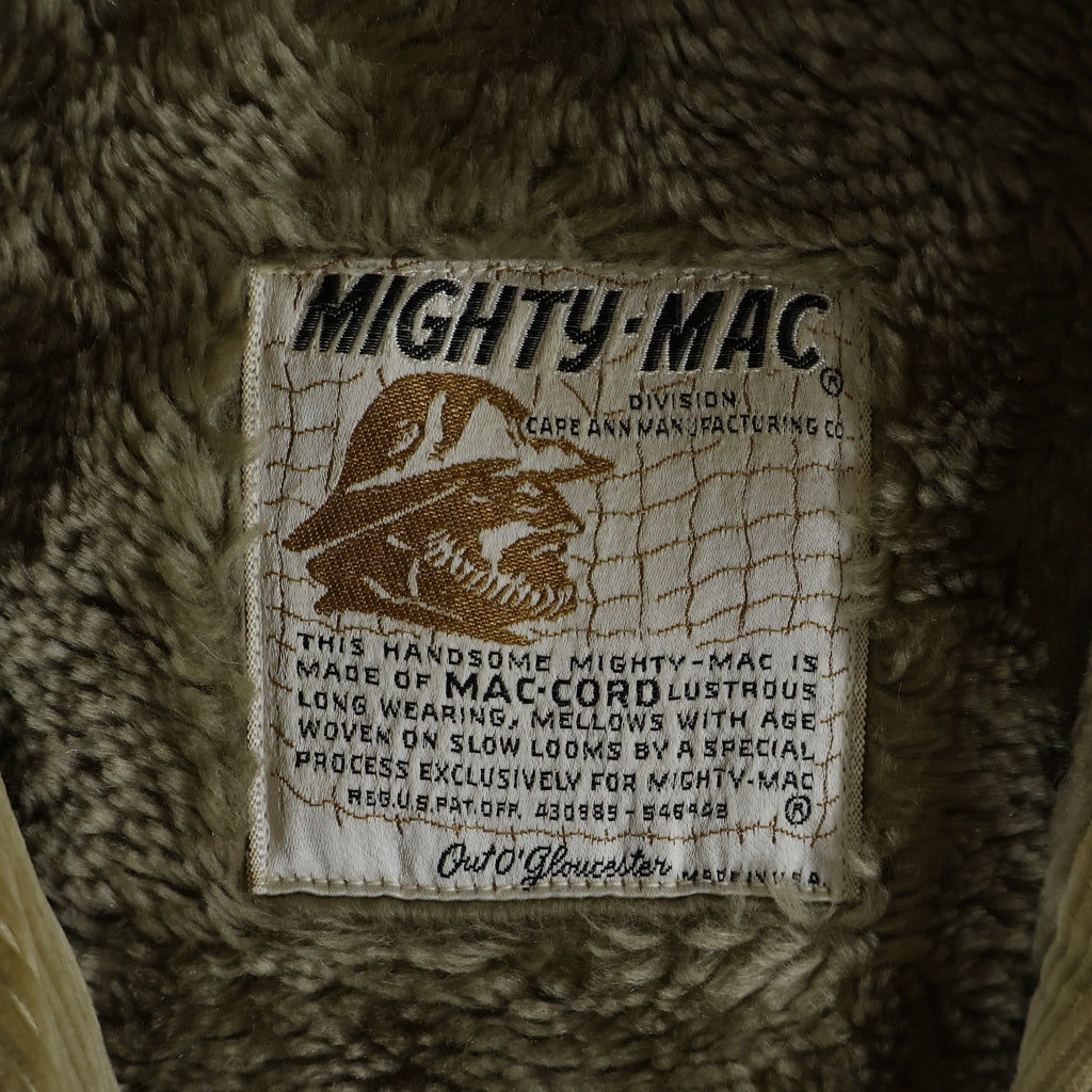 VINTAGE(ヴィンテージ) 60-70S VINTAGE MIGHTY MAC マイティーマック ヴィンテージ TバーTALONジップ ボアライニング コーデュロイジャケット ベージュ