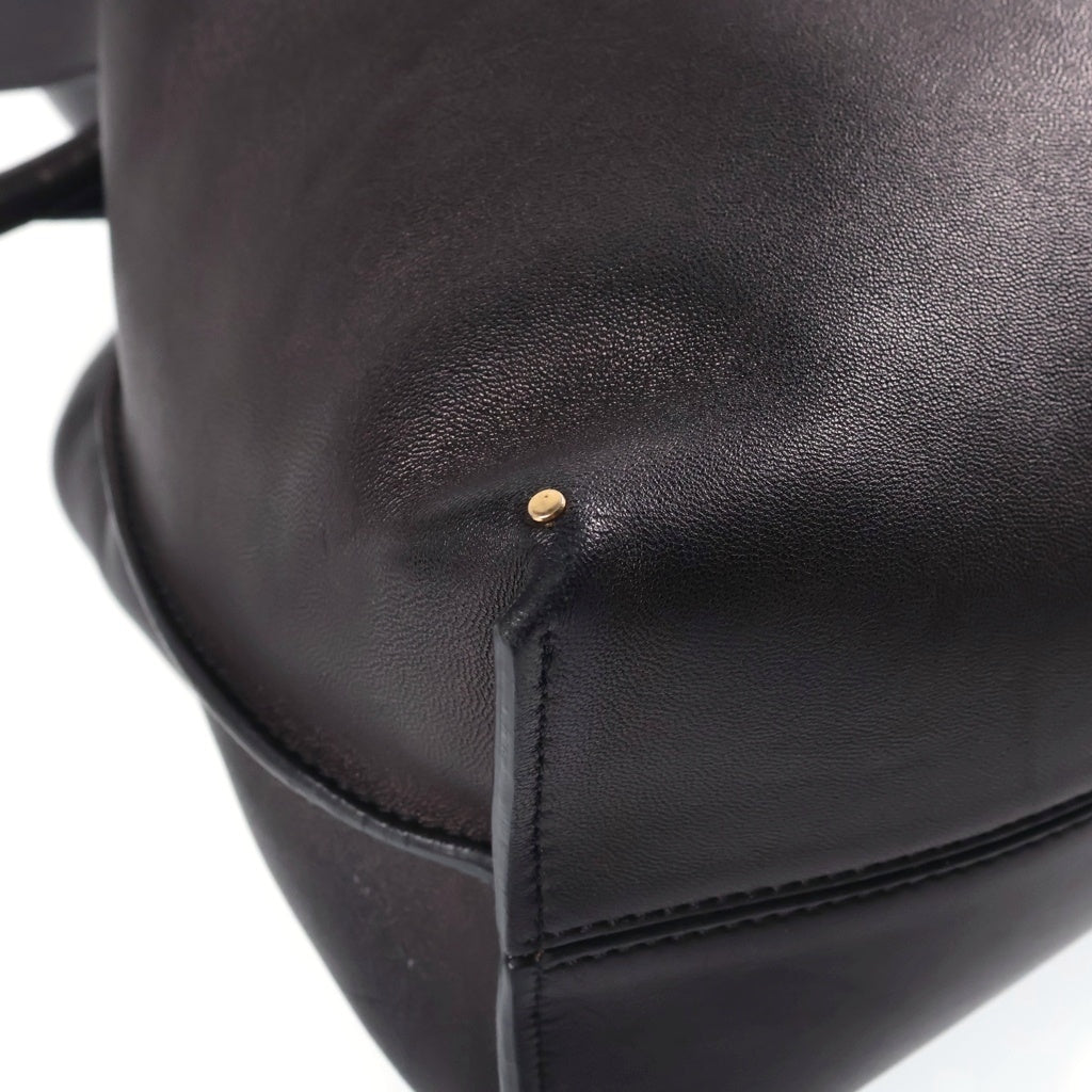 LOEWE(ロエベ) FLAMENCO KNOT BAG フラメンコ ノット 26 アナグラムロゴ レザーショルダーバッグ ブラック 334.87.K63 レディース