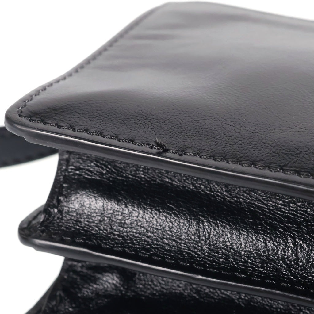 MARNI(マルニ) TRANK SOFT トランク ソフト カーフスキン レザーショルダーバッグ ブラック SBMQ0046U1 レディース