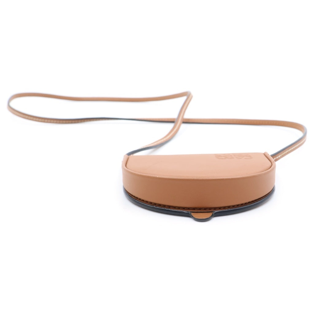 LOEWE(ロエベ) アナグラム レザー ヒールポーチ コインケース ミニ ブラウン レディース
