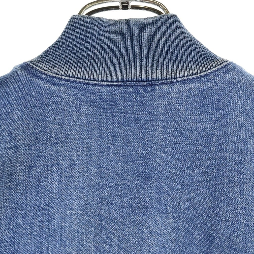 STELLA McCARTNEY(ステラマッカートニー) イタリア製 フロントエンブロイダリー ジップアップ デニムジャケット ブルゾン レディース インディゴ