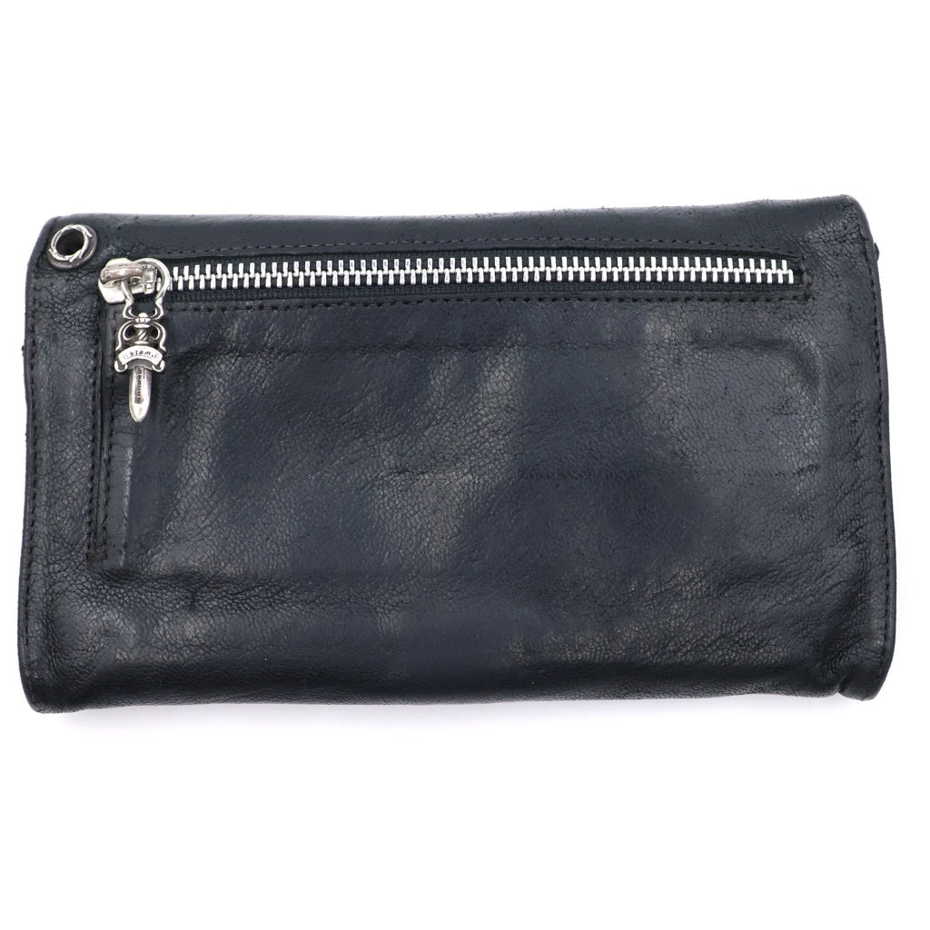 CHROME HEARTS(クロムハーツ) WAVE ウェーブ レザーウォレット 財布 ブラック