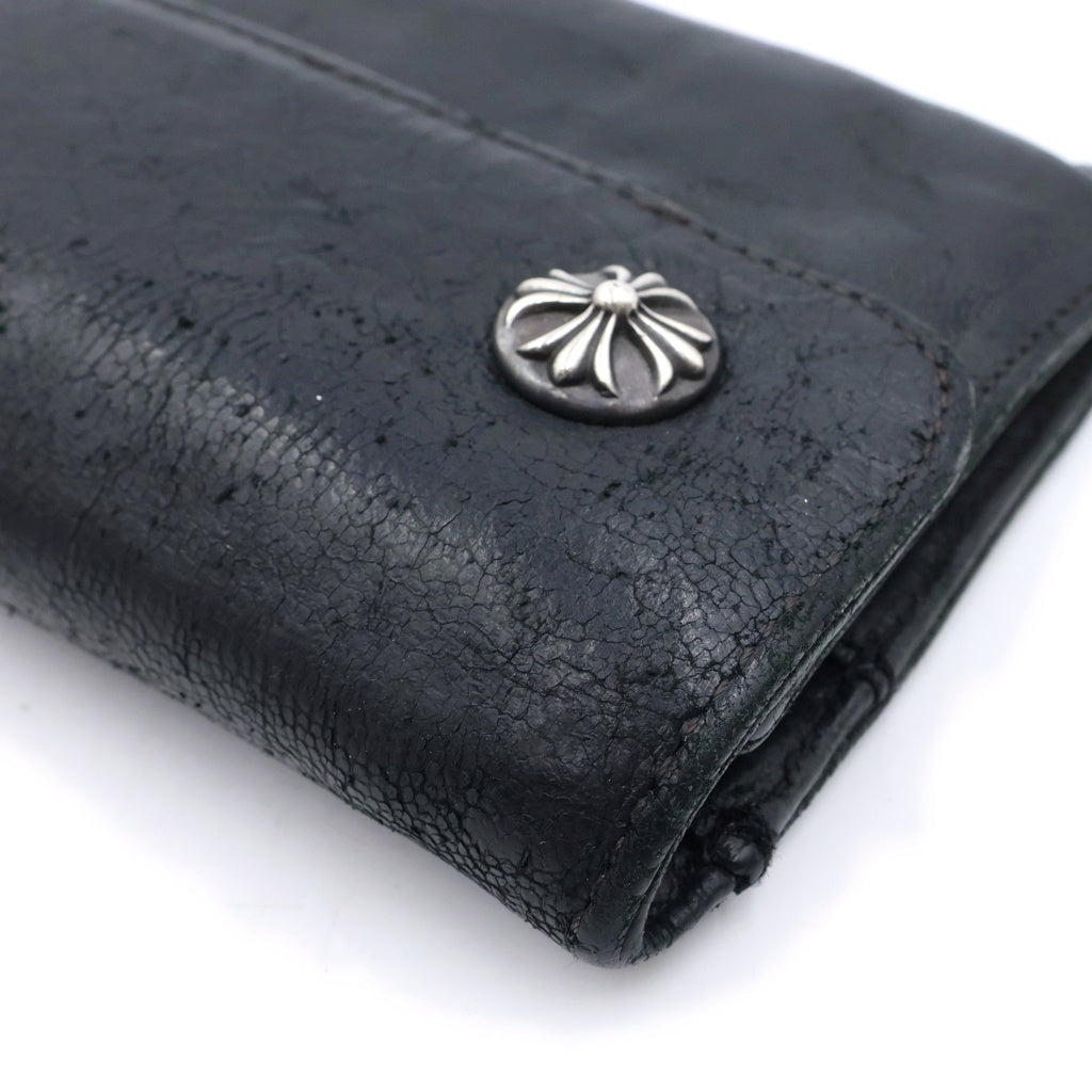 CHROME HEARTS(クロムハーツ) WAVE ウェーブ レザーウォレット 財布 ブラック