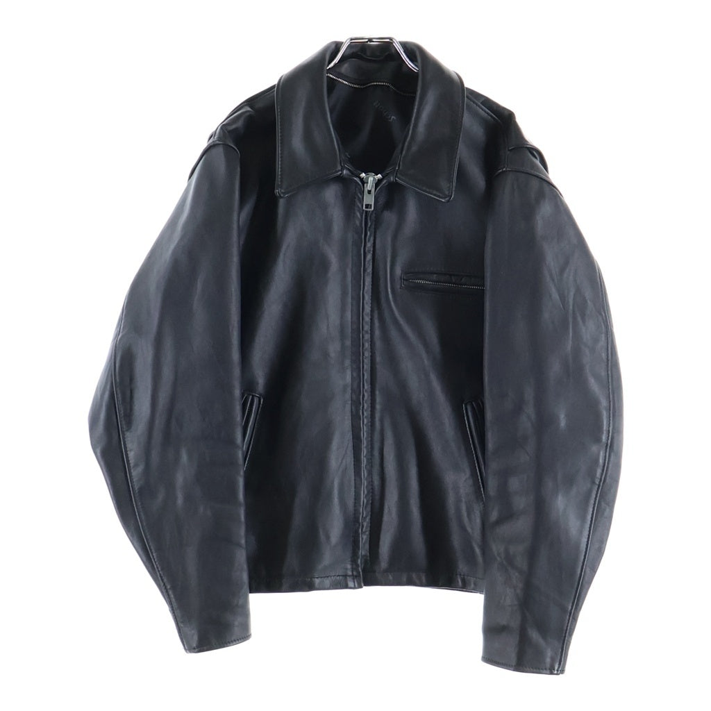 SCHOTT(ショット) 642 SINGLE RIDERSE JACKET レザー シングルライダース トラッカージャケット ブラック
