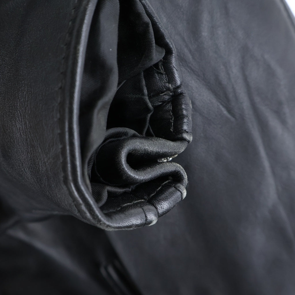 SCHOTT(ショット) 642 SINGLE RIDERSE JACKET レザー シングルライダース トラッカージャケット ブラック