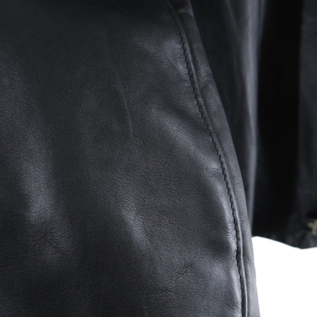 SCHOTT(ショット) 642 SINGLE RIDERSE JACKET レザー シングルライダース トラッカージャケット ブラック