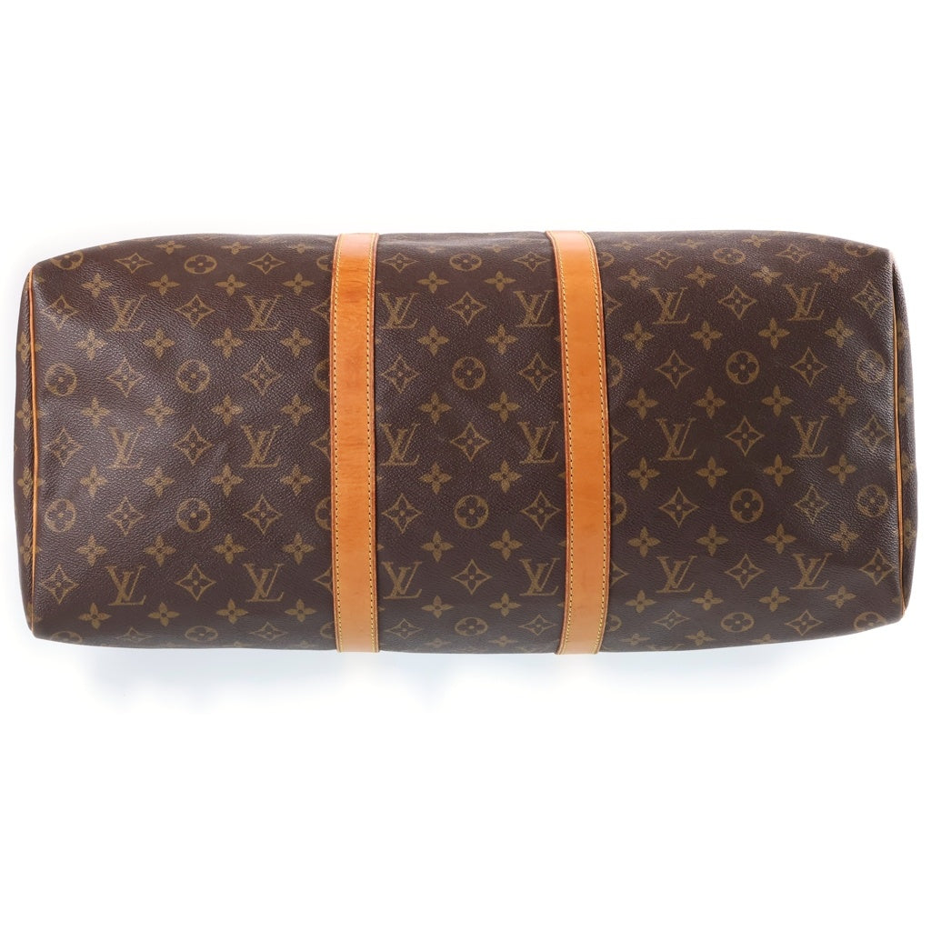 LOUIS VUITTON(ルイヴィトン) モノグラム キーポル50 ゴールド金具 PVC レザー ボストンバッグ ハンドバッグ ブラウン FL0022 M41426 レディース