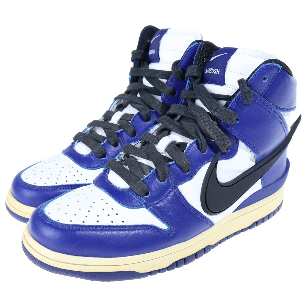 NIKE(ナイキ) ×AMBUSH DUNK HIGH DEEP ROYAL アンブッシュ ダンク ディープロイヤル ハイカットスニーカー レディース ブルー/ホワイト US6.5/24.5cm CU7544-400